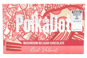 Fake counterfeit PolkaDot bar example 1 — branded flavor names are a fraud indicator