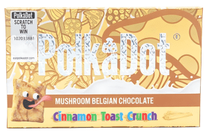 Fake counterfeit PolkaDot bar example 7 — branded flavor names are a fraud indicator