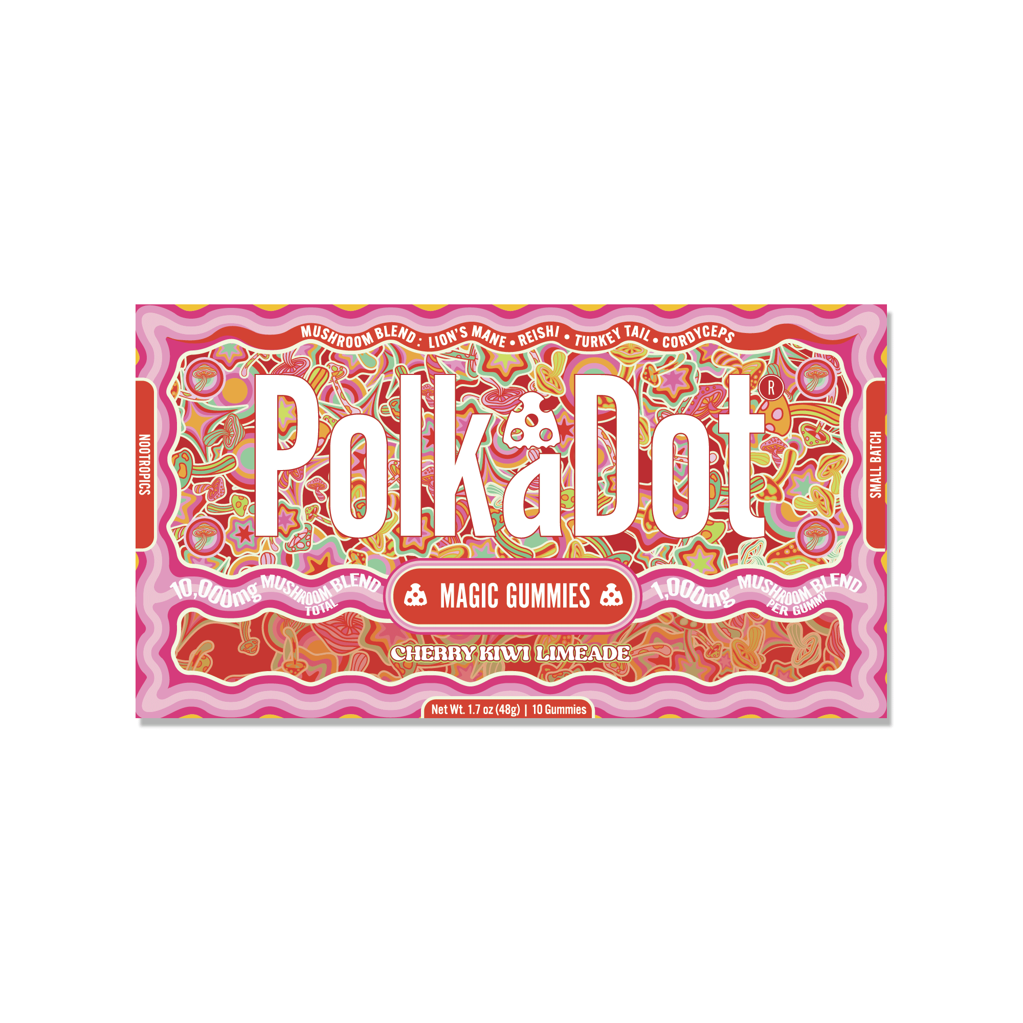 Cherry Kiwi Limeade Gummies — organic adaptogen mushroom gummies | PolkaDot™