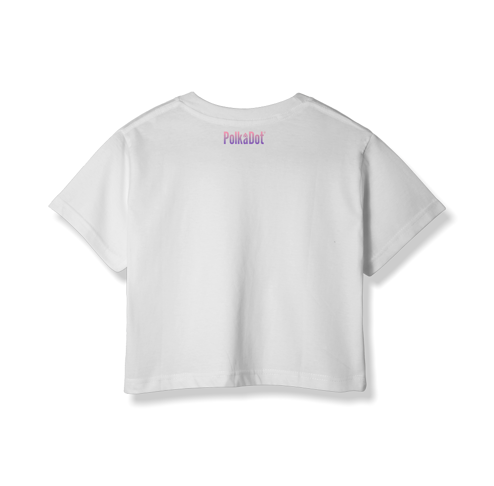 Embroidered PolkaDot Crop Top — view 2 | PolkaDot™