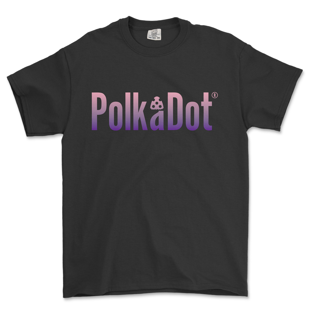 Classic Polkadot Gradient Logo T-Shirt — view 2 | PolkaDot™