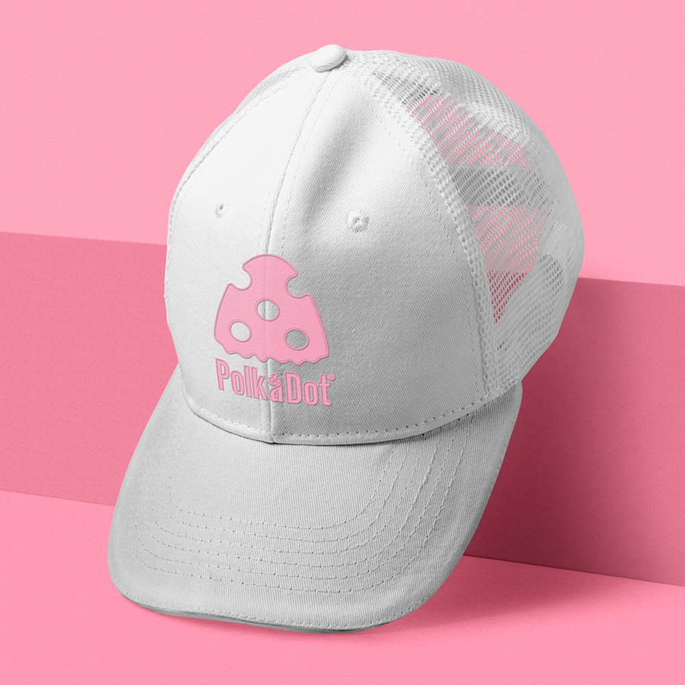 Polkadot Trucker Hat — view 3 | PolkaDot™