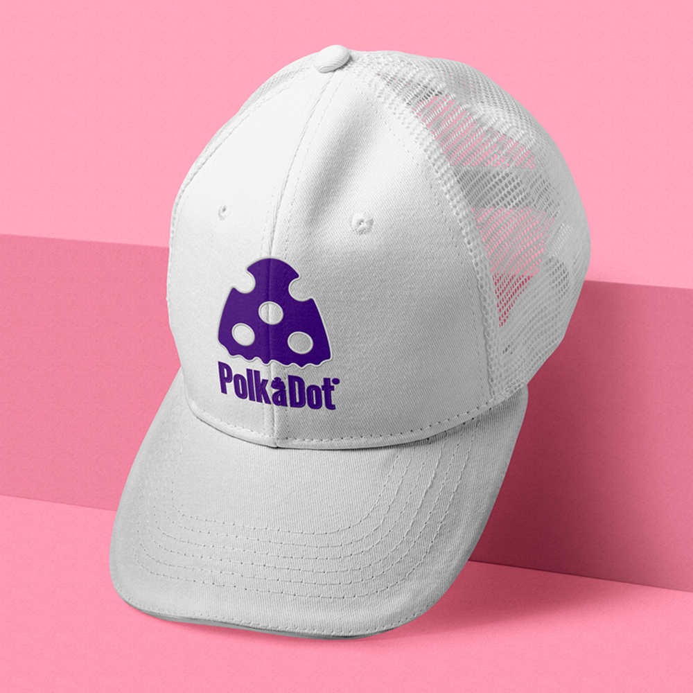 Polkadot Trucker Hat — mushroom brand streetwear apparel | PolkaDot™