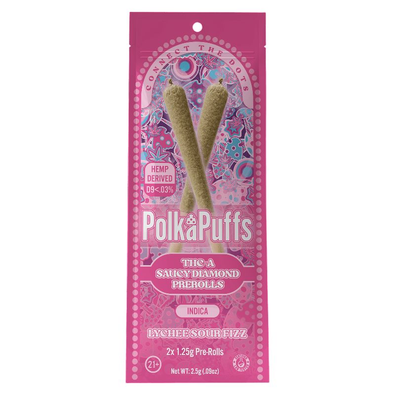 Lychee Sour Fizz PolkaPuff — PolkaPuff hemp disposable vape | PolkaDot™
