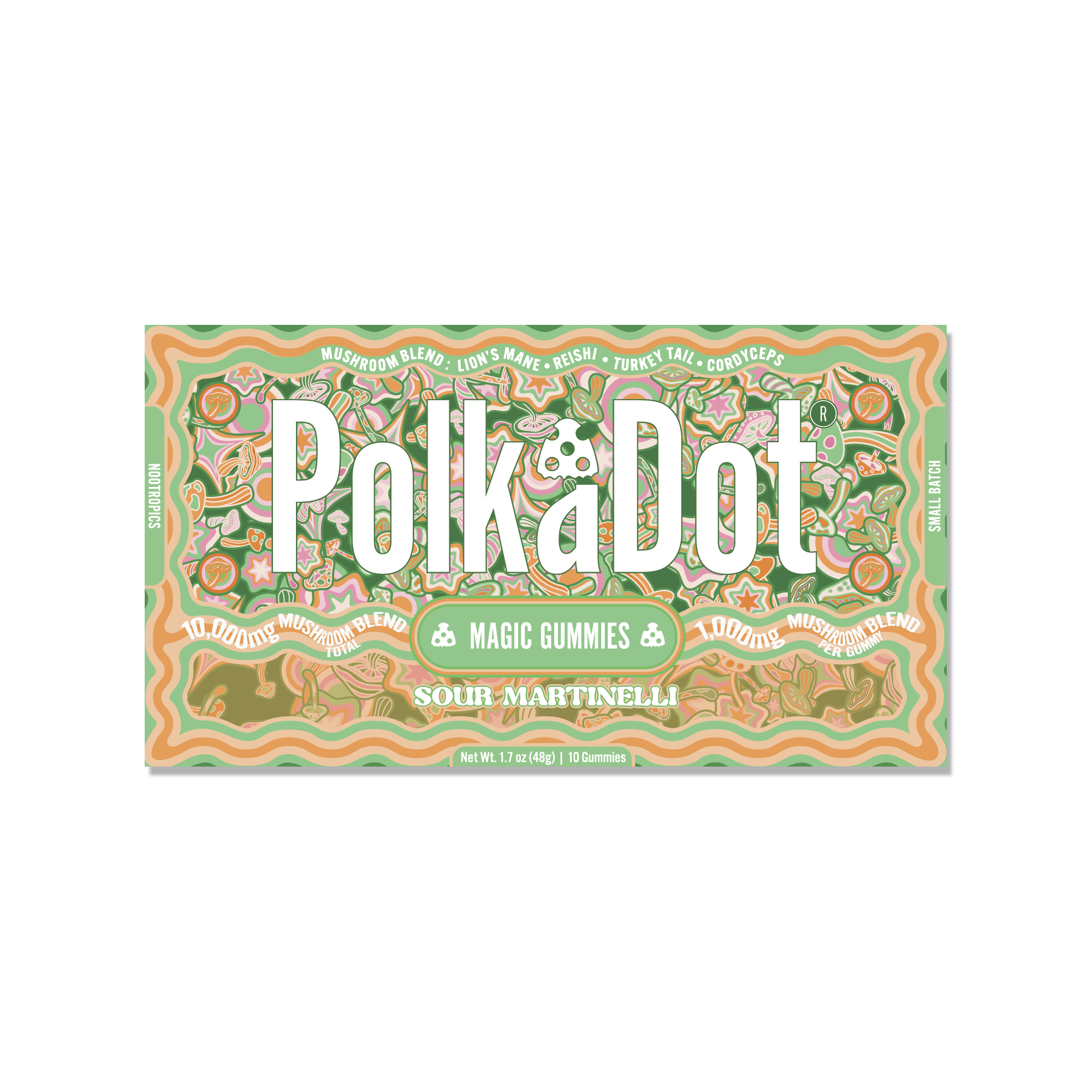 Sour Martinelli Gummies — organic adaptogen mushroom gummies | PolkaDot™